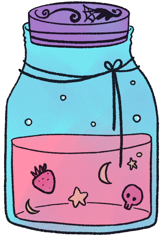 Magic glass decoration